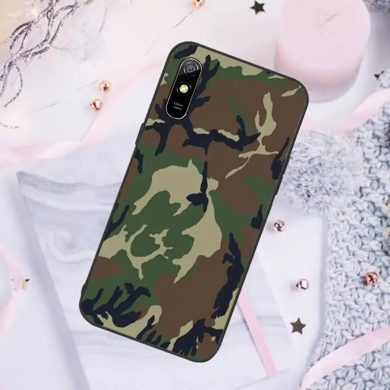 cases for xiaomi blue Camouflage Phone Case For Xiaomi Redmi note 7 8 9 pro 8T 9A 9S Mi Note 10 Lite pro xiaomi leather case cover Cases For Xiaomi