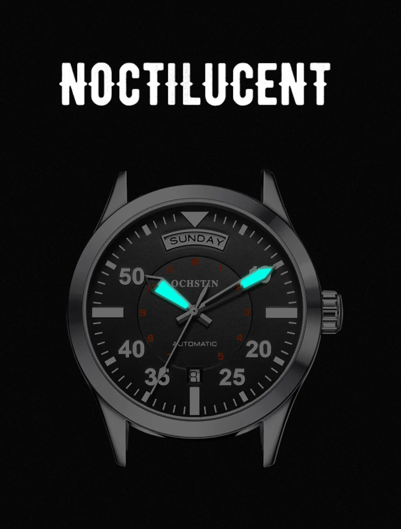 MyGiftHome Men's Mechanical Watch Luminous Hands (OCHSTIN)