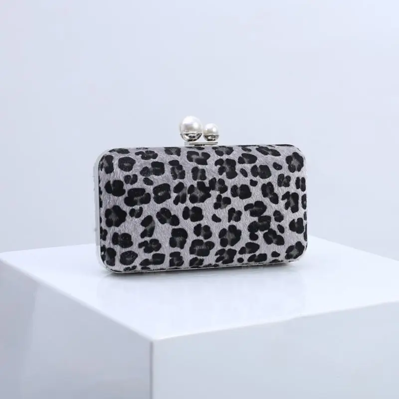 Элегантный женский леопардовый принт вечерние сумки Свадебные Коктейльные Вечерние Кожаный клатч сумка на плечо