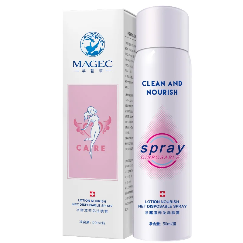 WXE лосьон питает сетку одноразовый спрей женские личные части ежедневного ухода