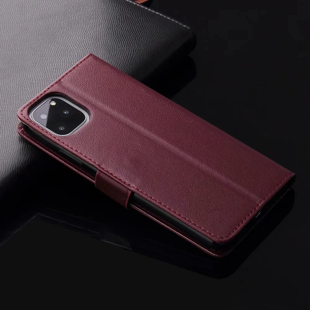 phone cases for iphone 12 mini  Leather Wallet Case For iPhone 12 11 Pro Max  Xs Max XR X 8 7 6 6s Plus 5S SE 2020 Cards Holder Wallet Stand Cover clear iphone 12 mini case