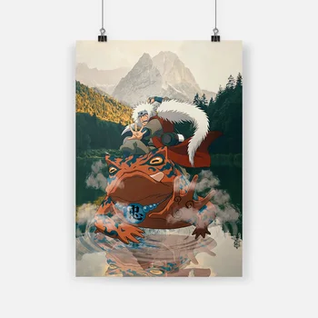 

Jiraiya Gamabunta anime canvas painting decor wall art pictures bedroom study home living room decoration prints poster