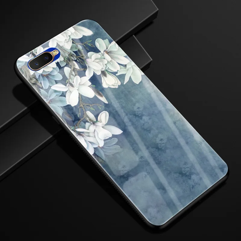 9 Для Coque Oppo RX17 Neo чехол из закаленного стекла твердая задняя крышка для OPPO RX17 Neo CPH1893 RX17Neo RX 17 Neo чехол силиконовый бампер - Цвет: 9