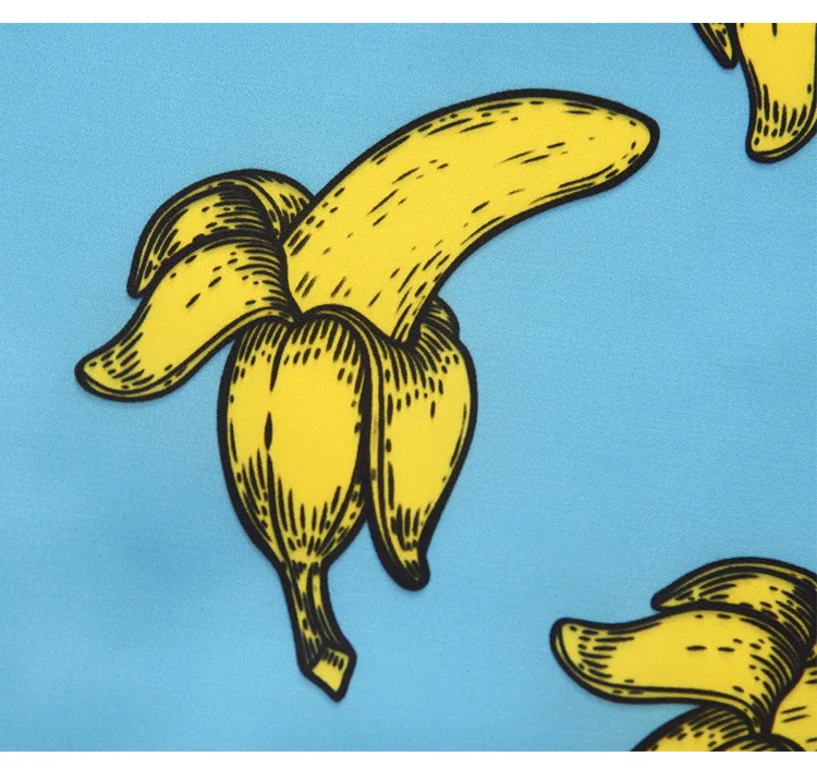 Summer INS Large Size Swimming Trunks Creative Banana Stamp Beach Shorts Quick-Dry Foreign Trade New Style Boxer Shorts