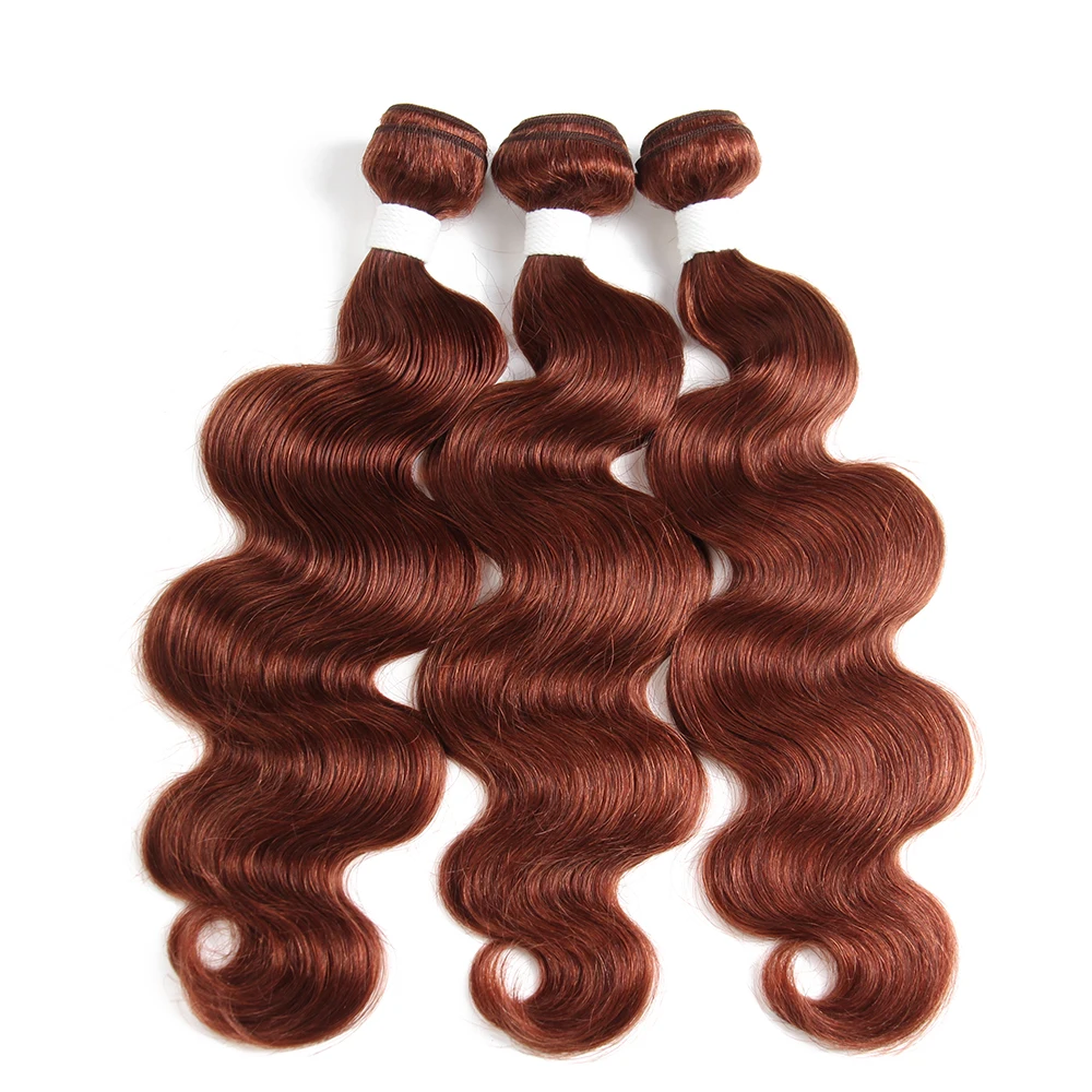 Средний коричневый человеческие волосы пряди 8-26 дюймов Euphoria бразильские Remy человеческие волосы ткет блонд пряди объемная волна пучок волос ткачество