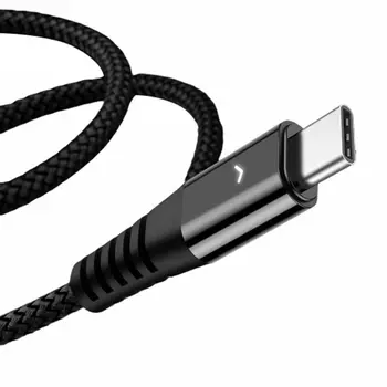 

Fast Charging 2.4A For Type-C Mobile Phone Data Cable Aluminum Alloy Metal Nylon Braided Armor Charging Cable
