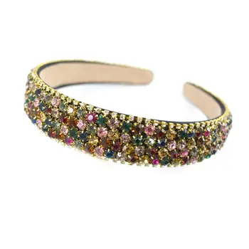 

Womens Luxury Jewelry Wide Headband Glitter Rhinestone Full Diamond Hair Hoop