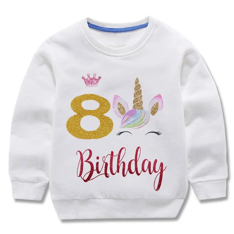 Birthday Unicorn Sweatshirts