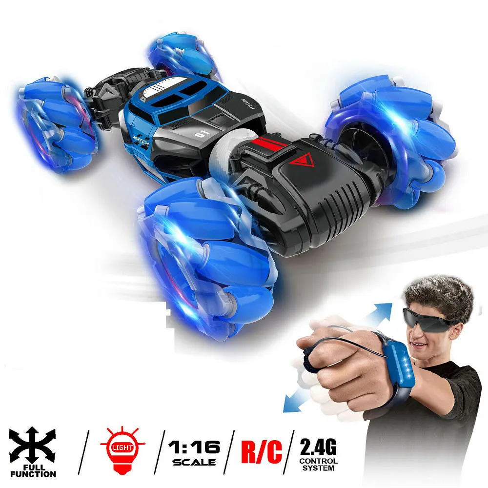 

Remote Control Off-Road 4WD Double Sided Flip RC Stunt Car RW Gesture Sensing