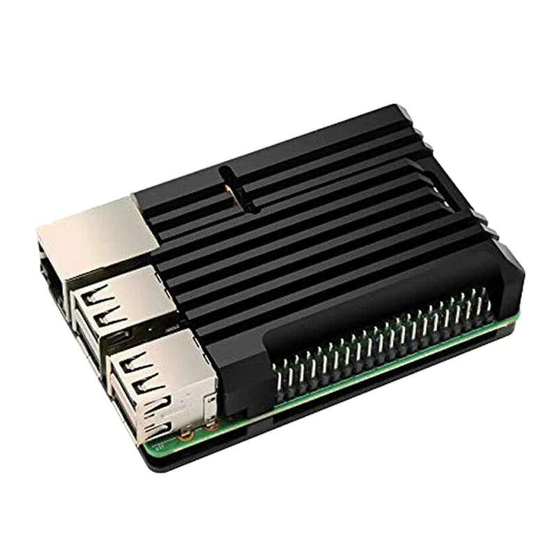 Для Raspberry Pi 4B новейший ЧПУ Алюминиевый сплав чехол Корпус с охлаждающим вентилятором CA