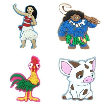 

50pcs Moana Cartoon Figures Shoe Charms Shoe Decoration Nolvelty Shoe Accessories Crocse Accessories On Sale Jibz Birthday Gifts