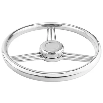 

Boat Accessories Steering Wheel Stainless Steel 9 Spoke Knurling 13-1/2 inch for Marine Yacht