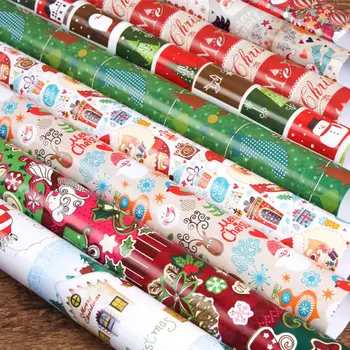 

5 Sheets 50x70cm Gift Wrapping Paper Present DIY Packing Wraps for Xmas Party N58F