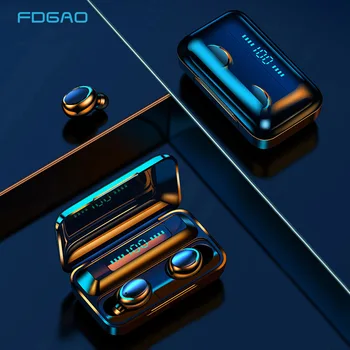 

Bluetooth V5.0 Earphones Wireless Headphones With Microphone Sports Waterproof Headsets 2000mAh Charging Box For iOS Android