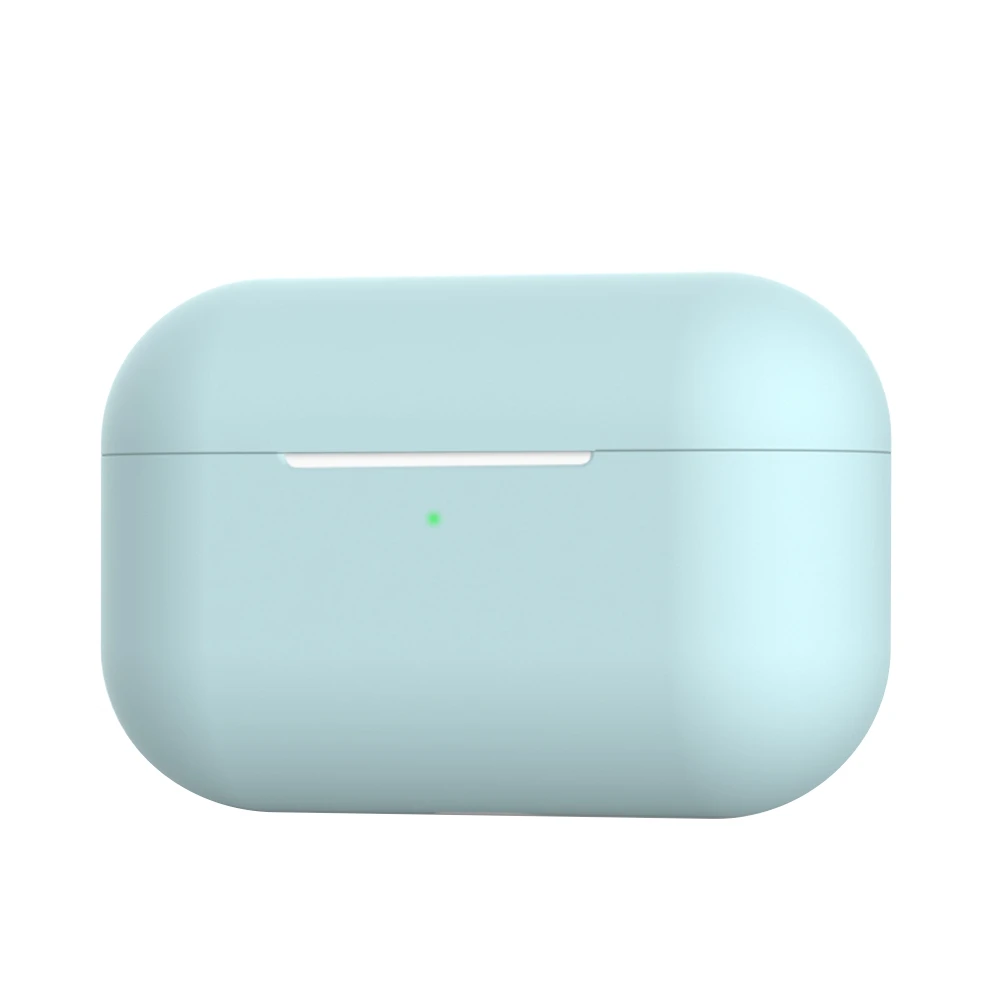 Azure Для Apple Airpods Pro силиконовый чехол для наушников для Airpods Pro противоударный чехол для Airpods 3 Bluetooth чехол для гарнитуры - Цвет: Azure