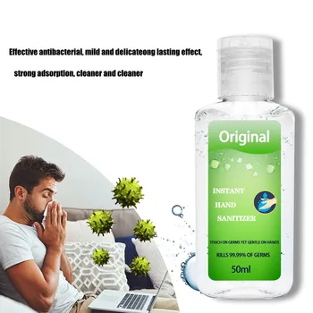 

2PC Antibacterial Press Head Amino Acid Hand Sanitizer Long-Lasting Speed Dry Hand Lotion Disposable Rinse Free Gel 50ML