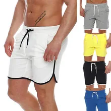 Модные мужские шорты с эластичной резинкой на талии, Одноцветный Мужской купальный костюм с карманами, плавки, летняя пляжная одежда для купания, трусы для серфинга, бермуды, Masculina
