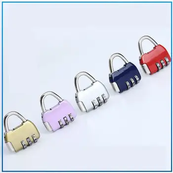 

Travel Bag Password Lock Zinc Alloy Small Padlock Three Digit Luggage