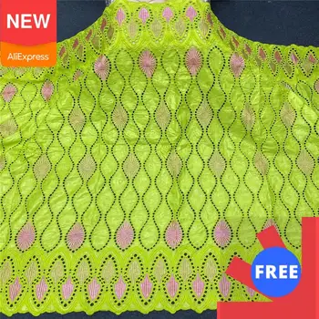 

Eyelet Holes bazin brode african bazin riche with Cotton embroidery brocade fabric high quality bazin broder with stones BL357