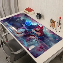 

LOL Game Girl Mouse Pads Deskmat Csgo Mousepad Cute Anime Keyboard Sexy Girl Gaming Mat Xxl Pad Diy Desk Accessories Extended Pc