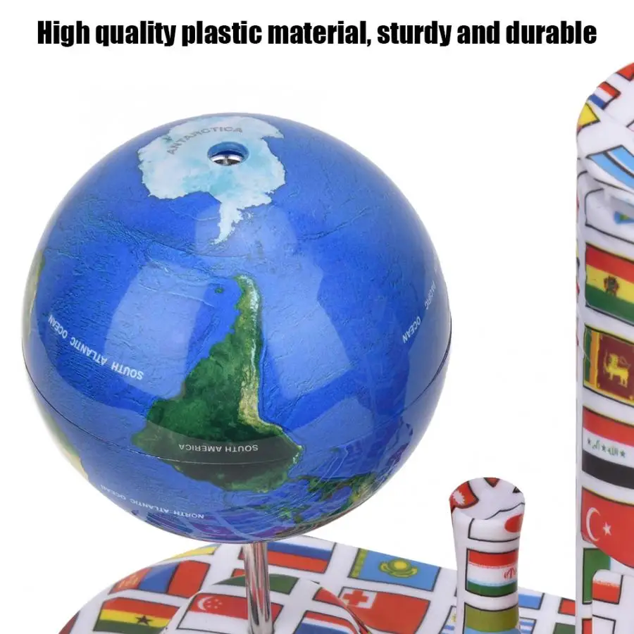 Мини электронный центрический спиннинг Глобус земного шара вращающаяся обучающая игрушка может вращаться на пальмовом столе провода рождественские подарки