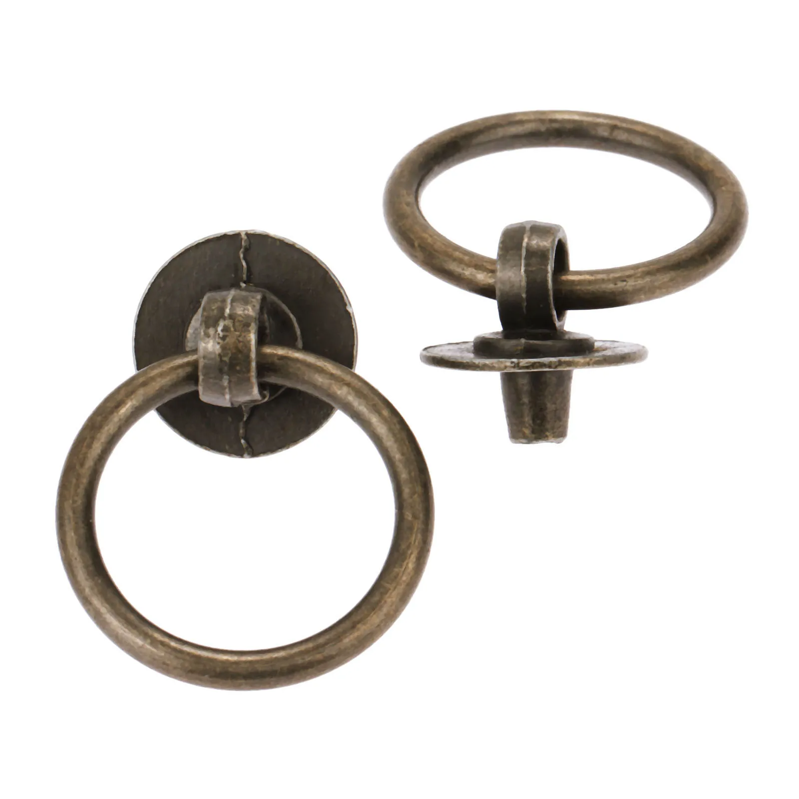 Ring Knobs Handle Cabinet Furniture Kitchen Drawer Cupboard 2sets 40*30mm