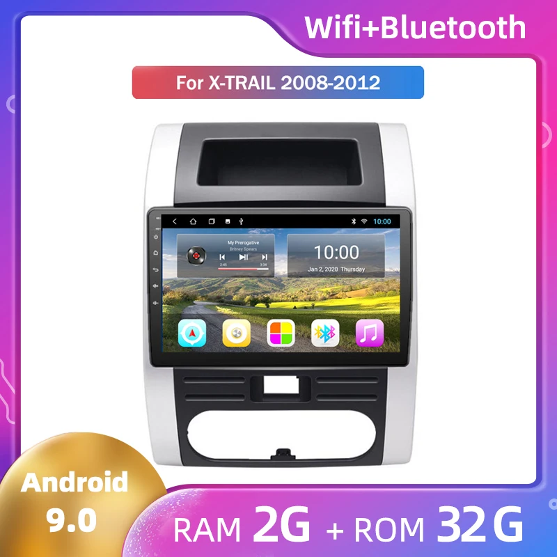 Car DVD GPS Navigation For Nissan X-Trail 2008 2009 2010 2011 2012 car Android Large Screen Reversing Video All-in-One Machine | Автомобили