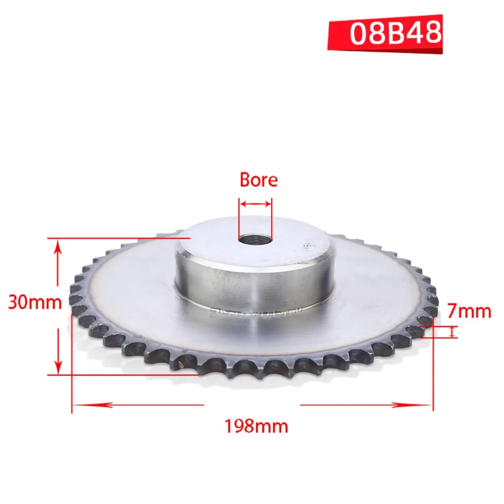 48T-4分毛培孔凸台链轮（A3钢）