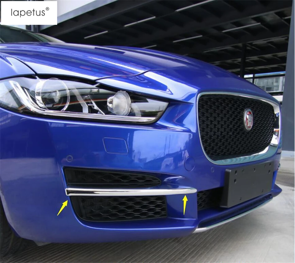 Lapetus аксессуары Подходит для Jaguar XE наружные передние фары лампы век бровей литье крышка комплект отделка