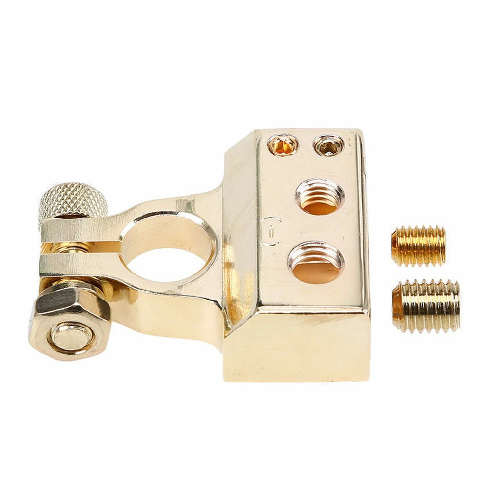 

2PCS Terminal Clamps Car battery clip 0/4/8 Awg Gauge Car Positive Negative Battery Connectors