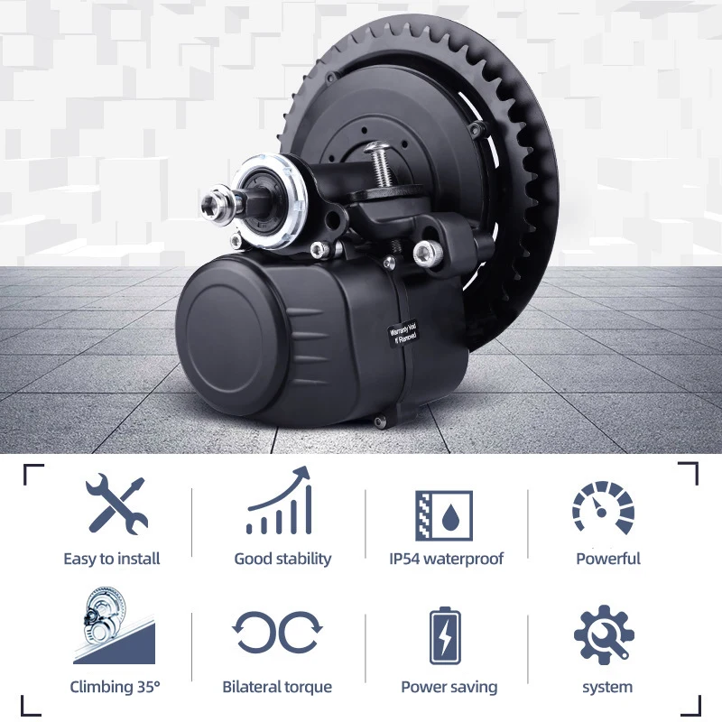 Bafang BBS02B 36 в 500 Вт среднемоторный привод 8fun BBS02 велосипед электрический e велосипед конверсионный комплект центральный двигатель eBike часть eBike Середина