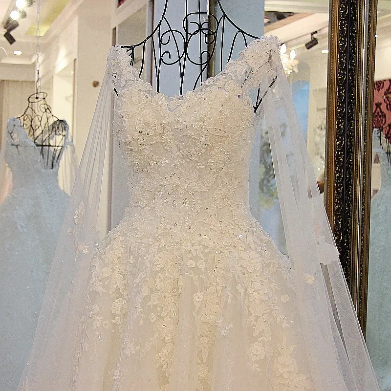 2017-spring-and-summer-Wedding-dresses-fashion-lace-flower-bag-the-bride-plus-simaternity-Sweep