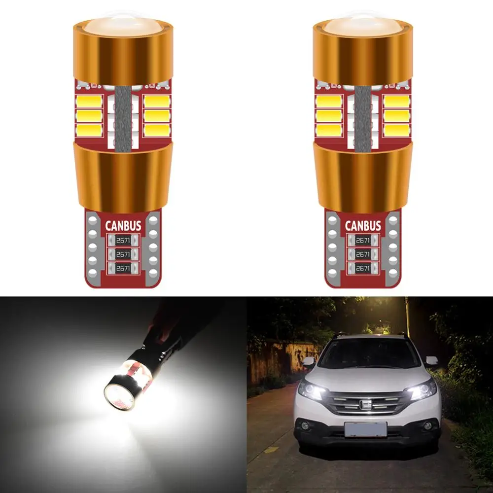 2 шт. T10 194 W5W 168 175 светодиодный лампы 3014 27SMD объектива Canbus Error Free широкое применение
