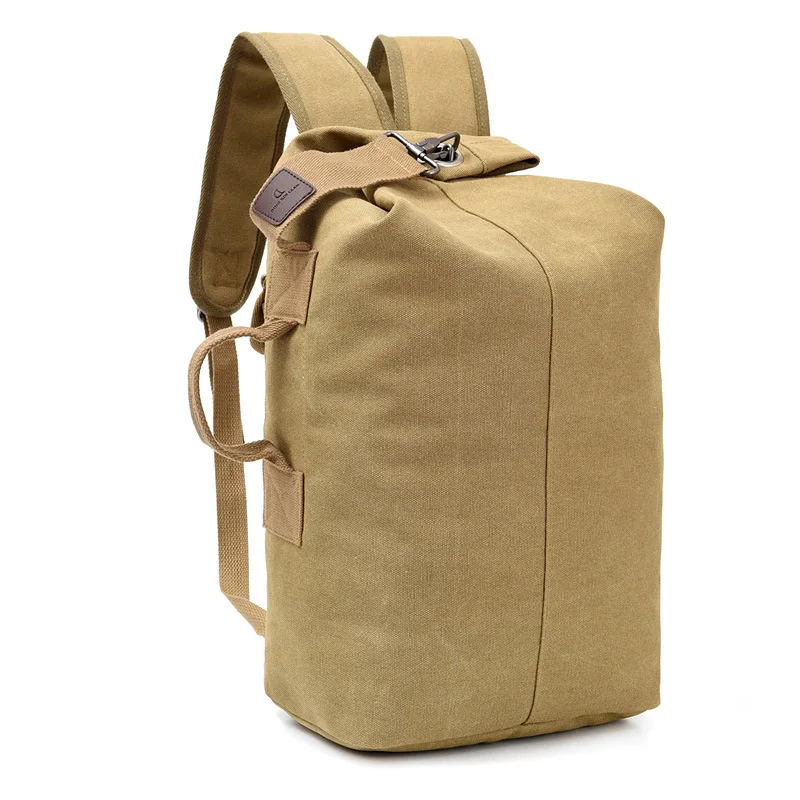 

Retro Canvas Bag Outdoor Mountain Climbing Backpack Men's Large Capacity Travel Computer Backpack Sports Fitness Basketball