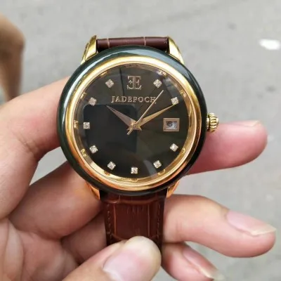 

Andtianyu table old pit mechanical automatic waterproof Baoyu when the watch with calendar 81 fly-wheel male table jade table
