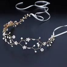 Европейский и американский винтажный головной убор невесты свадебное платье моделирующая повязка для волос с жемчугом Хрустальный бант аксессуары