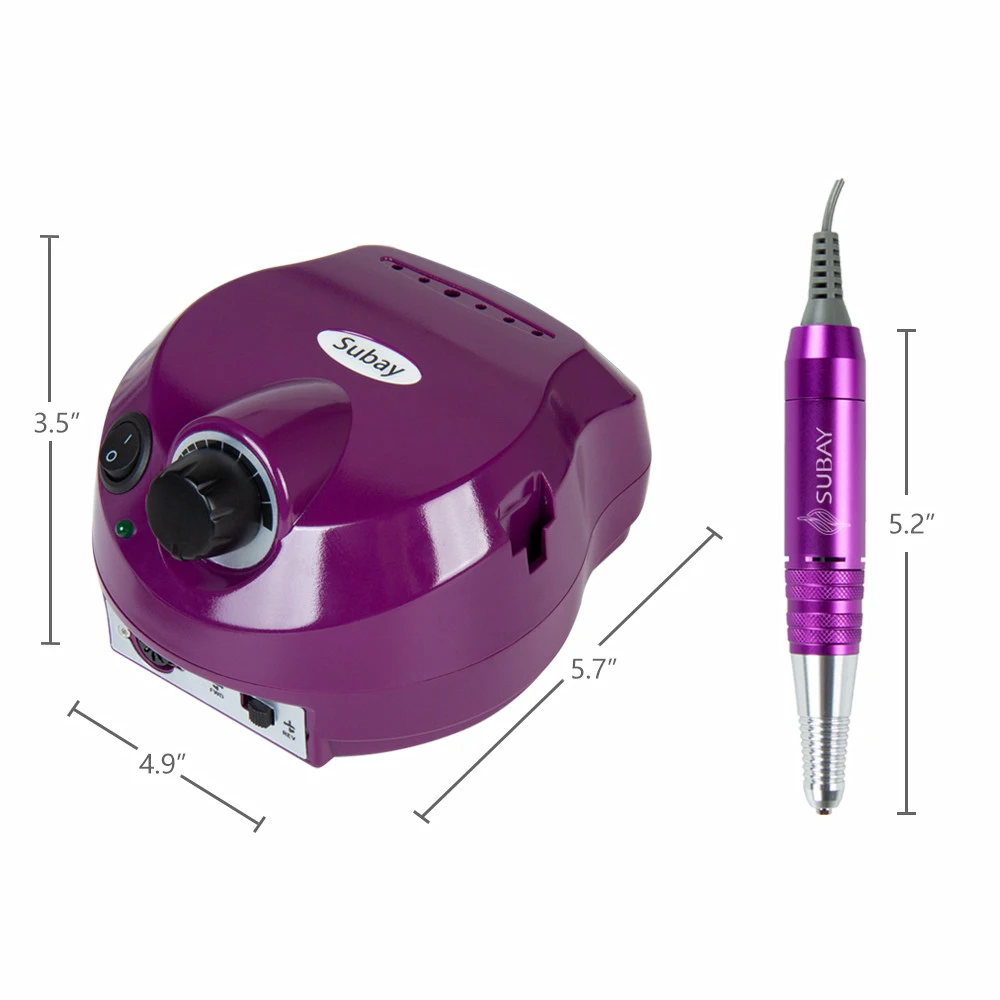 Фиолетовый 110/220 В 30000 об/мин профессиональная электрическая пилка для маникюра, маникюрный набор, профессиональный салонный домашний комплект инструментов для маникюра