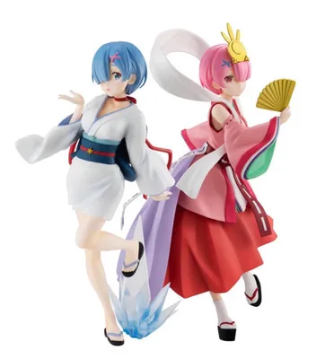 Экшн-фигурка Re: жизнь в другом мире от нулевой фигуры Rem Ram Nightingale Yuki-onna ПВХ