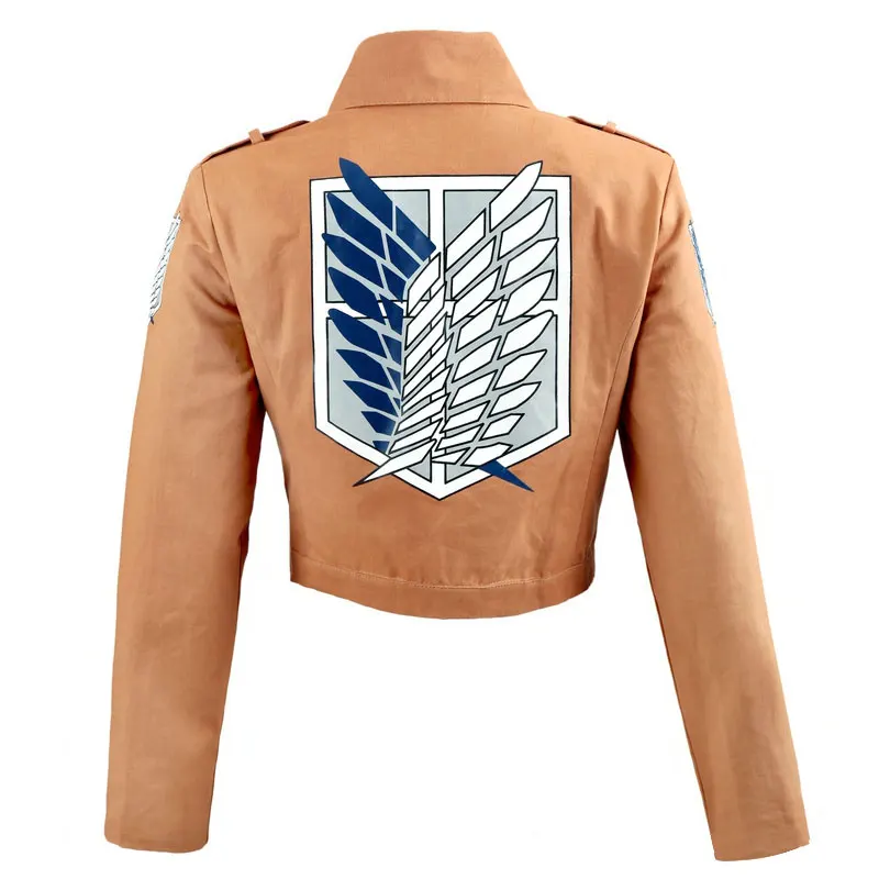 Куртка для косплея Атака Титанов Shingeki No Kyojin ветровка с поясом пиджак любого