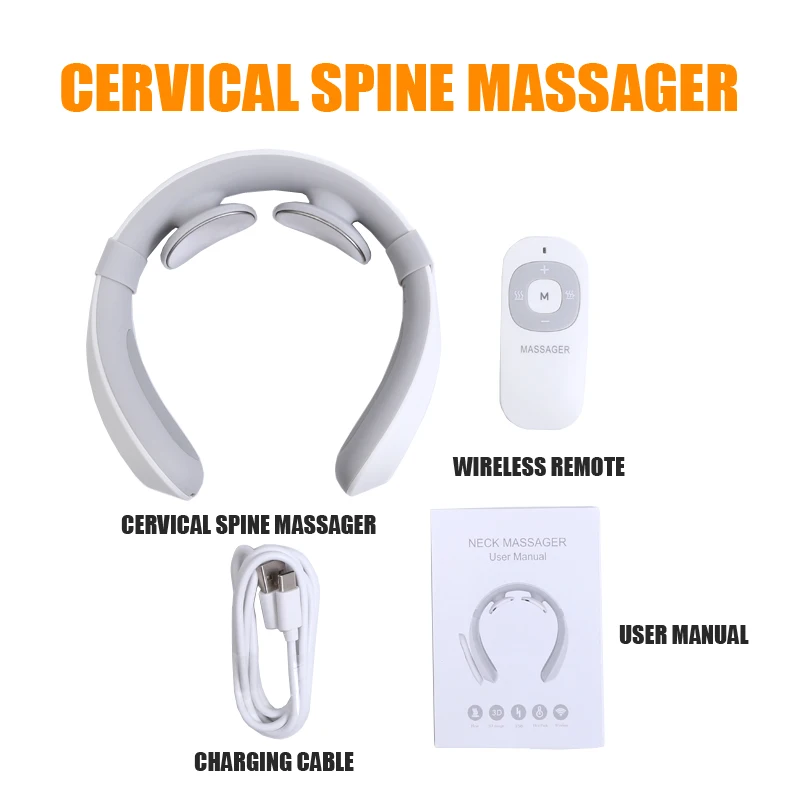 

Smart Cervical Massager Physiotherapy3D smart fitting Instrument Heating Multi-function NeckMassager Tool Health Care Relaxation