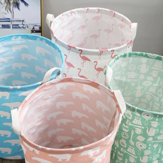 Összecsukható Flamingó Piszkos Mosodai Kosár Vízálló Ruhák Tároló Táska - Image 5