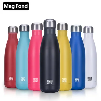 

500ML Inspirational Text Water Bottle Thermos Vacuum Flask Tea Cup Bottles Hot Water Flaskes Stainless Steel Tumbler Coffee Mug