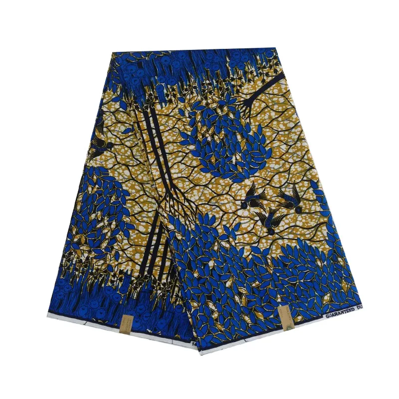 

2019 the last design african wax printed in fabric dutch block soft breathable woman dress cloth wax V-L 667