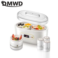 DMWD 1.75L Household DIY Yogurt Machine Automatic Rice Wine Natto Maker kimchi fermentation 8 Ceramic Liner Time Adjustment 220V 1