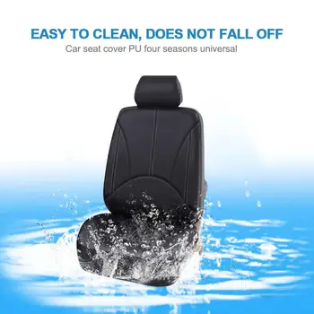 

1/2/5 Pcs Universal Black Seat Cover Car Seat Covers Leather Seat Cushion Wear Resistant Cover Automotive Accessories