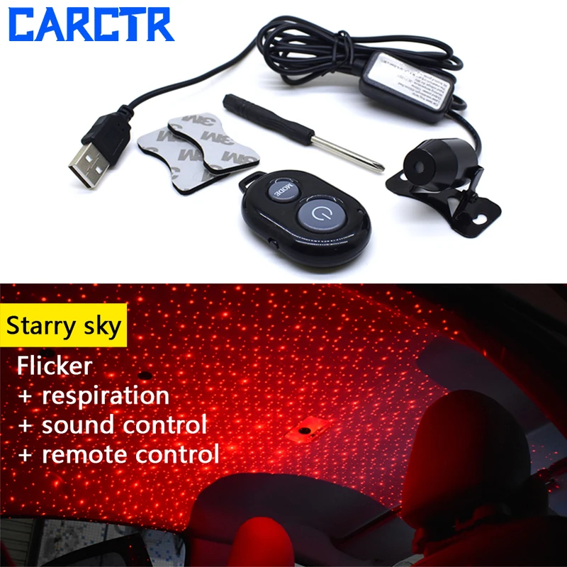 CARCTR USB DJ RGB музыкальный звуковой светильник светодиодный Автомобильный