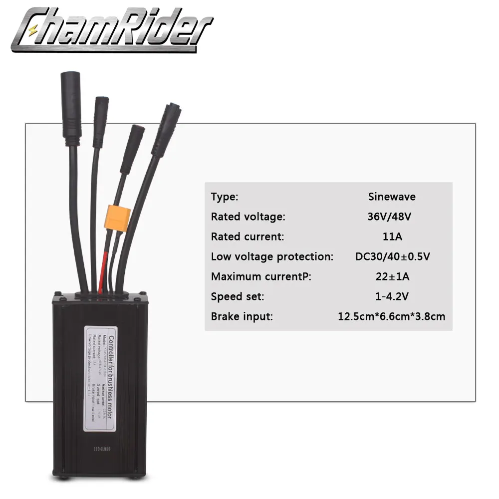 Контроллер электровелосипеда Водонепроницаемый Julet разъем 36V 48V 500W 22A 9 Mosfet Электрический велосипед бесщеточный контроллер синусоидальный сигнал KT серии