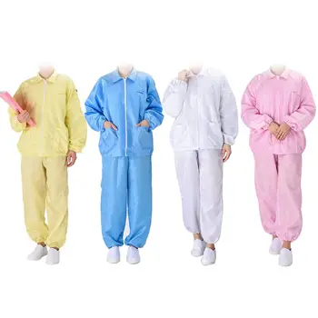 

Anti-static Coveralls Clean Clothes Hood Cleanroom Garments Clean food Dust-proof Paint Work Clothing Unisex Protective overalls