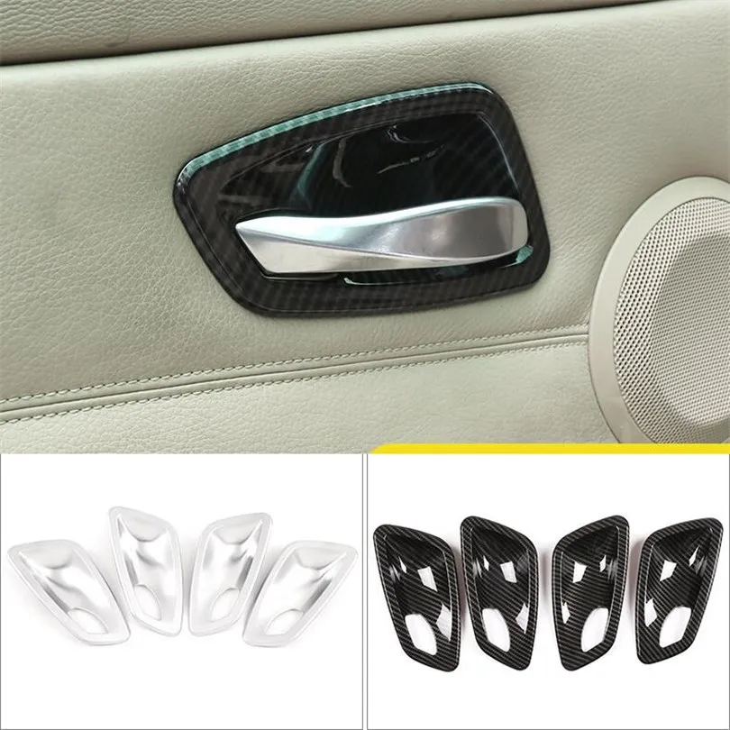 4 шт./компл. для BMW 3 серии E90 2005-12 ABS углеродное волокно хром стиль интерьер