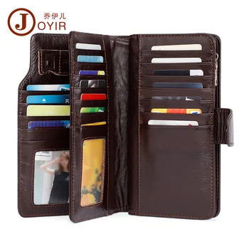 

Business Fashion Men's Clutch Multi-Card Genuine Leather Long Wallet Large Capacity Handbag